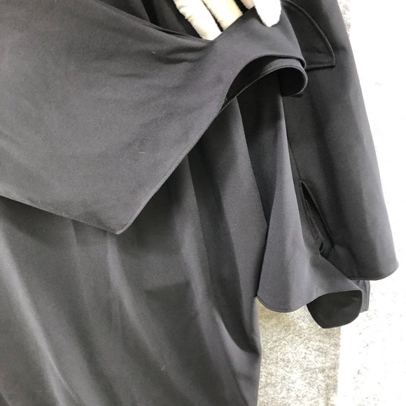 Eloquii Black Tie Sleeve Flowy Shift Dress Knee Length Plus Siz 26 LBD Formal - Picture 6 of 12